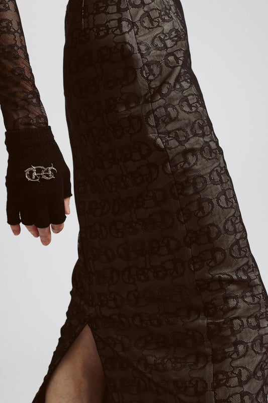 Signature Lace Midi Skirt