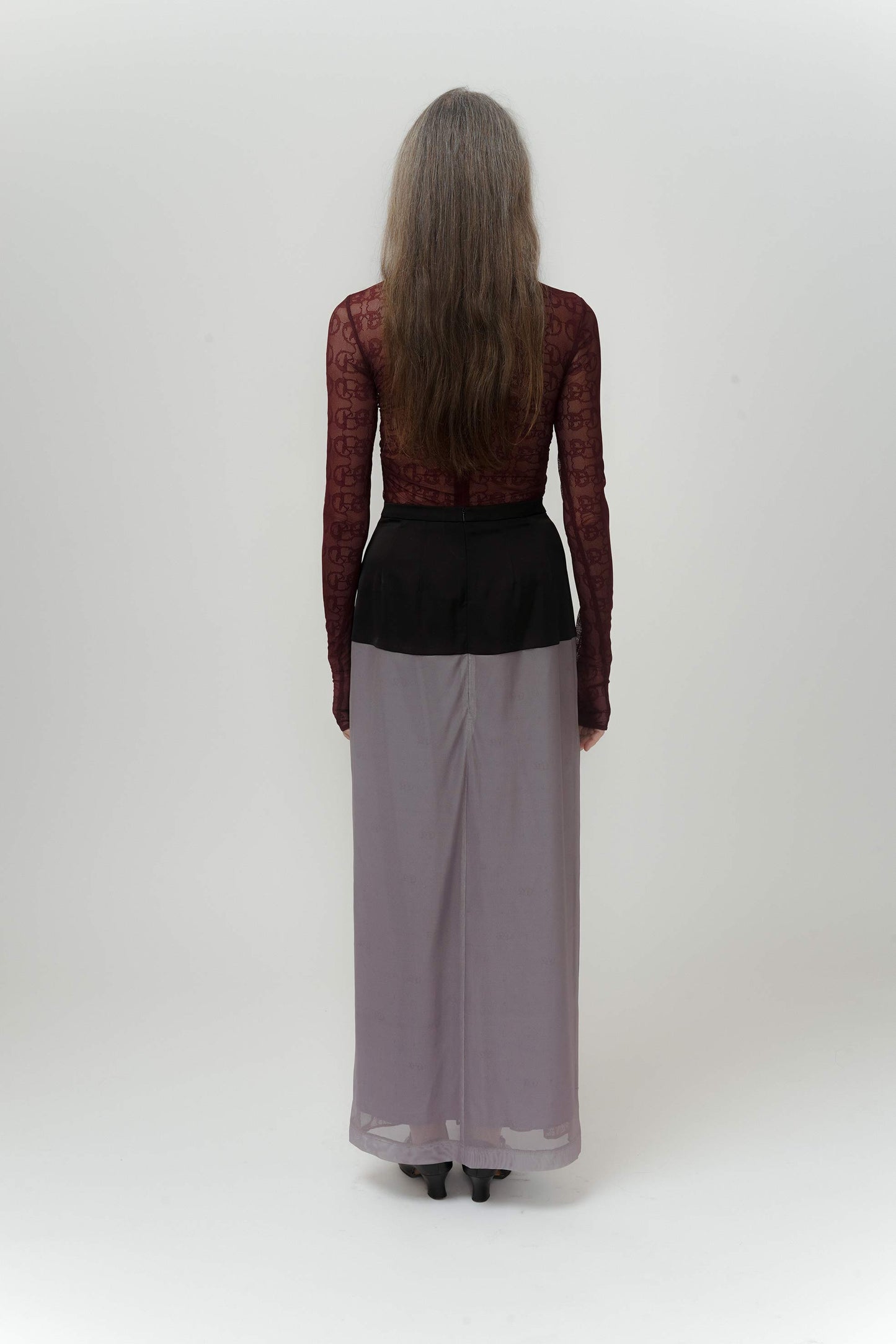 Hand-stitched Draping Lace Skirt