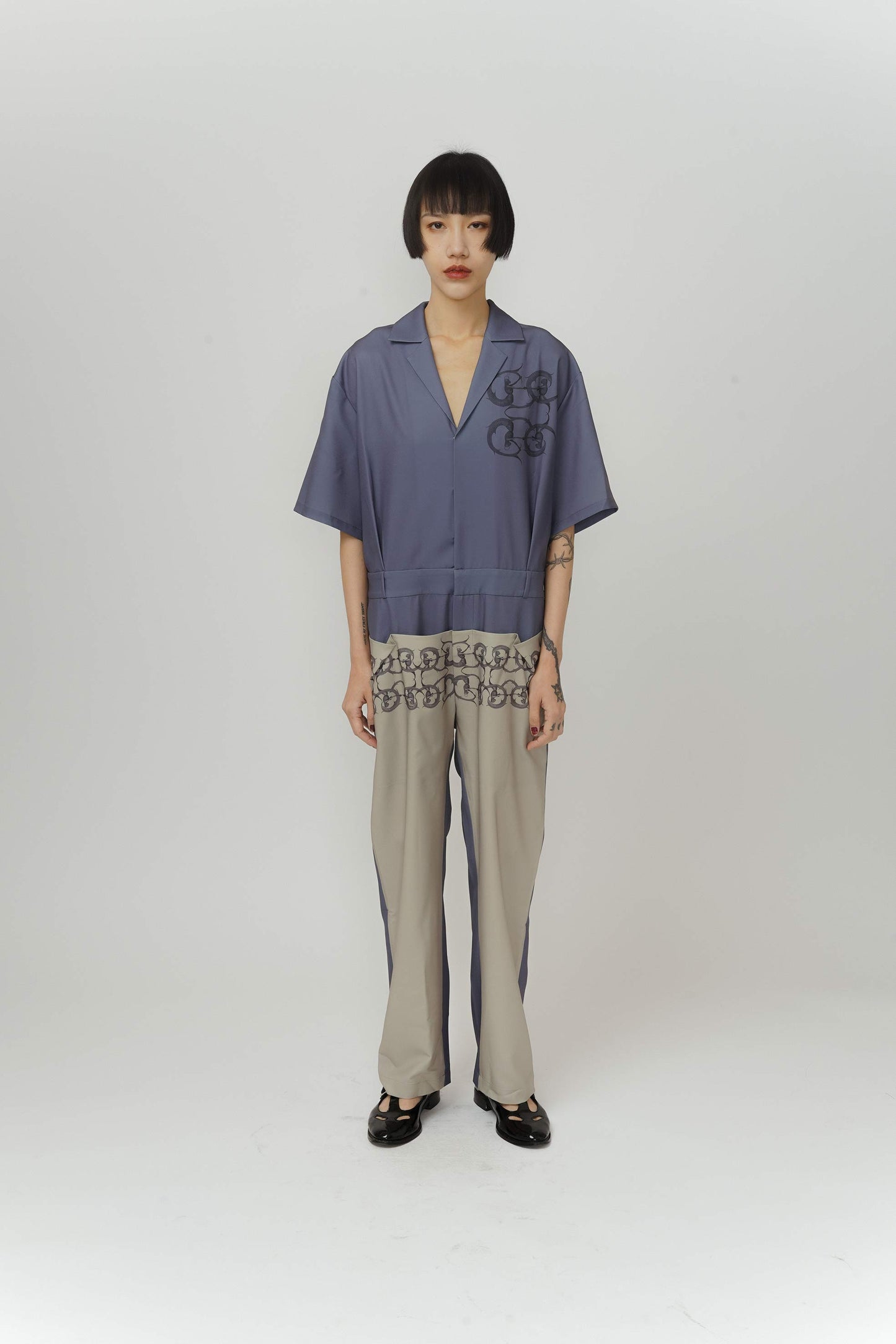 Unisex Mermaid print jumpsuit