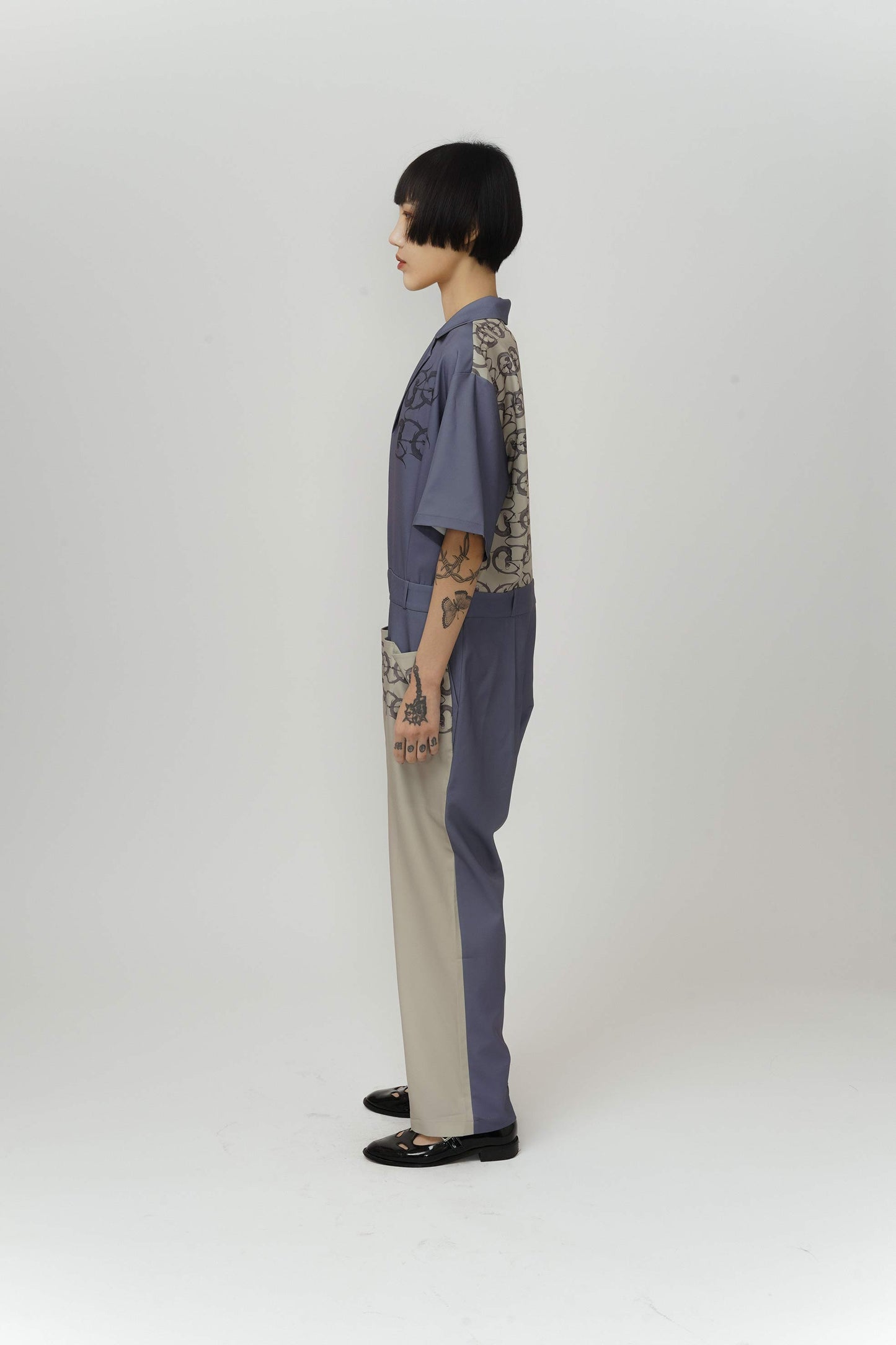 Unisex Mermaid print jumpsuit