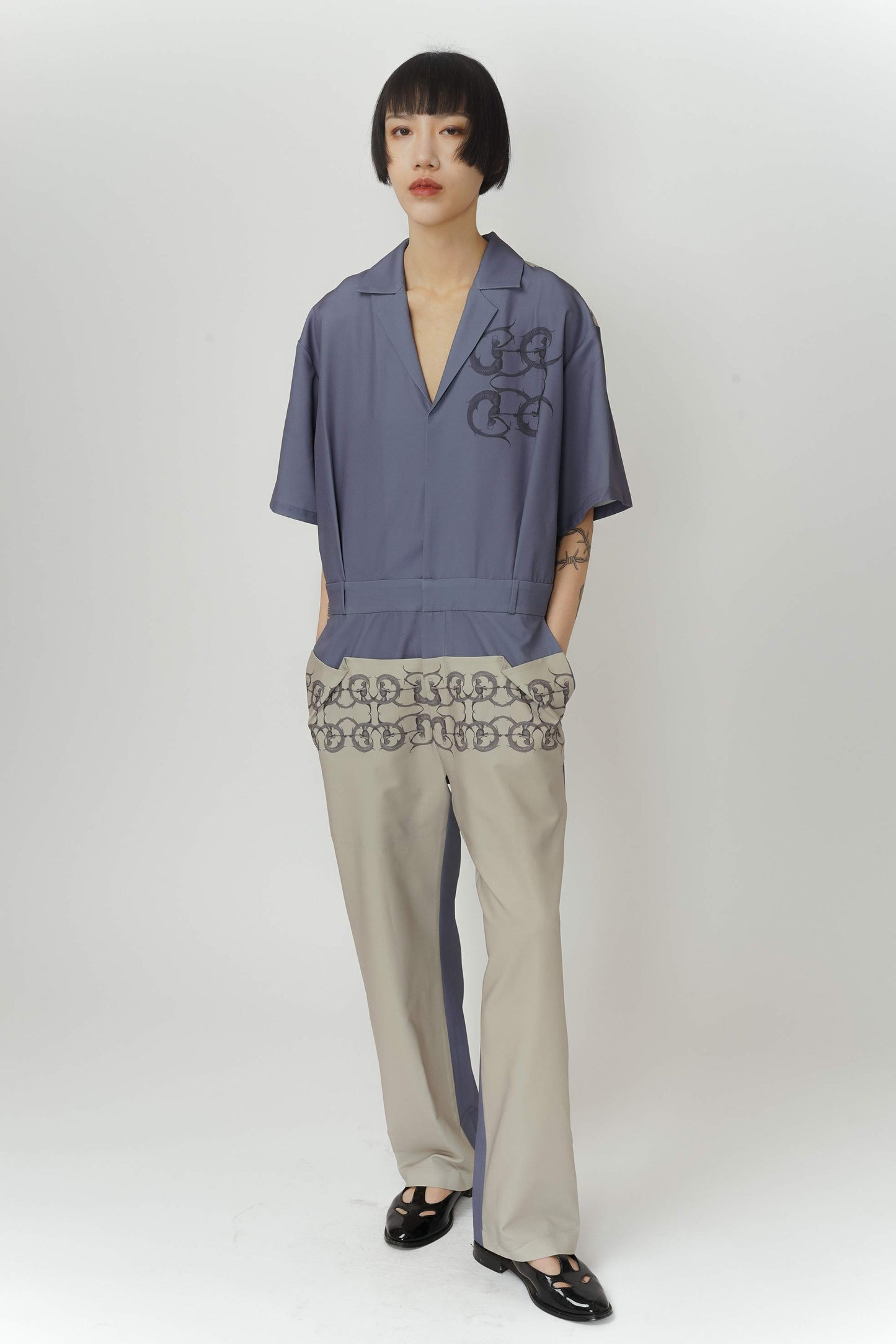 Unisex Mermaid print jumpsuit