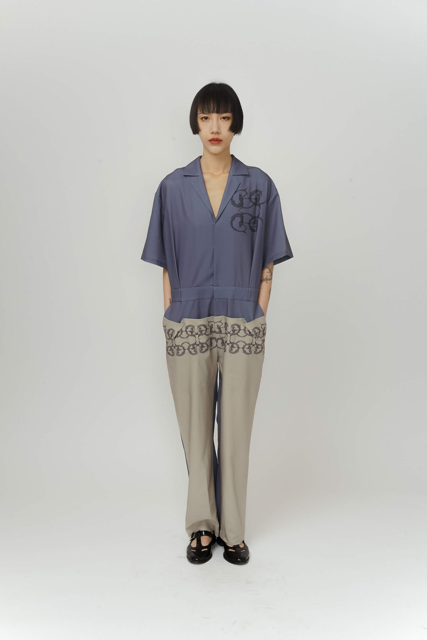 Unisex Mermaid print jumpsuit