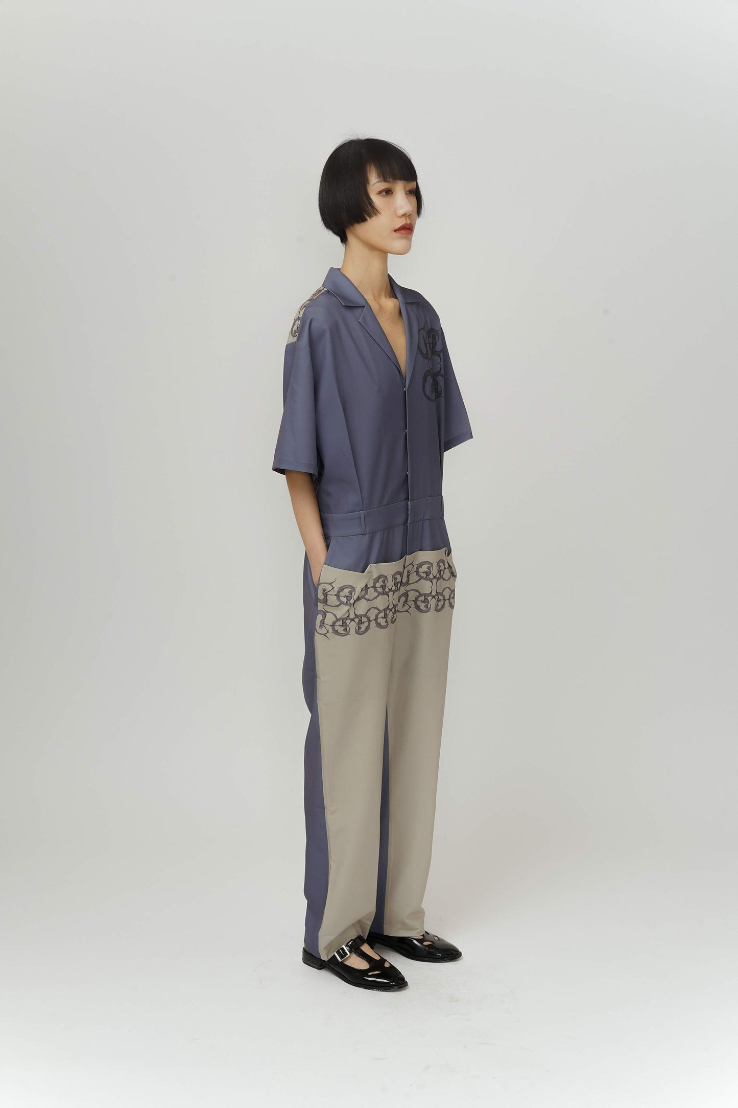 Unisex Mermaid print jumpsuit