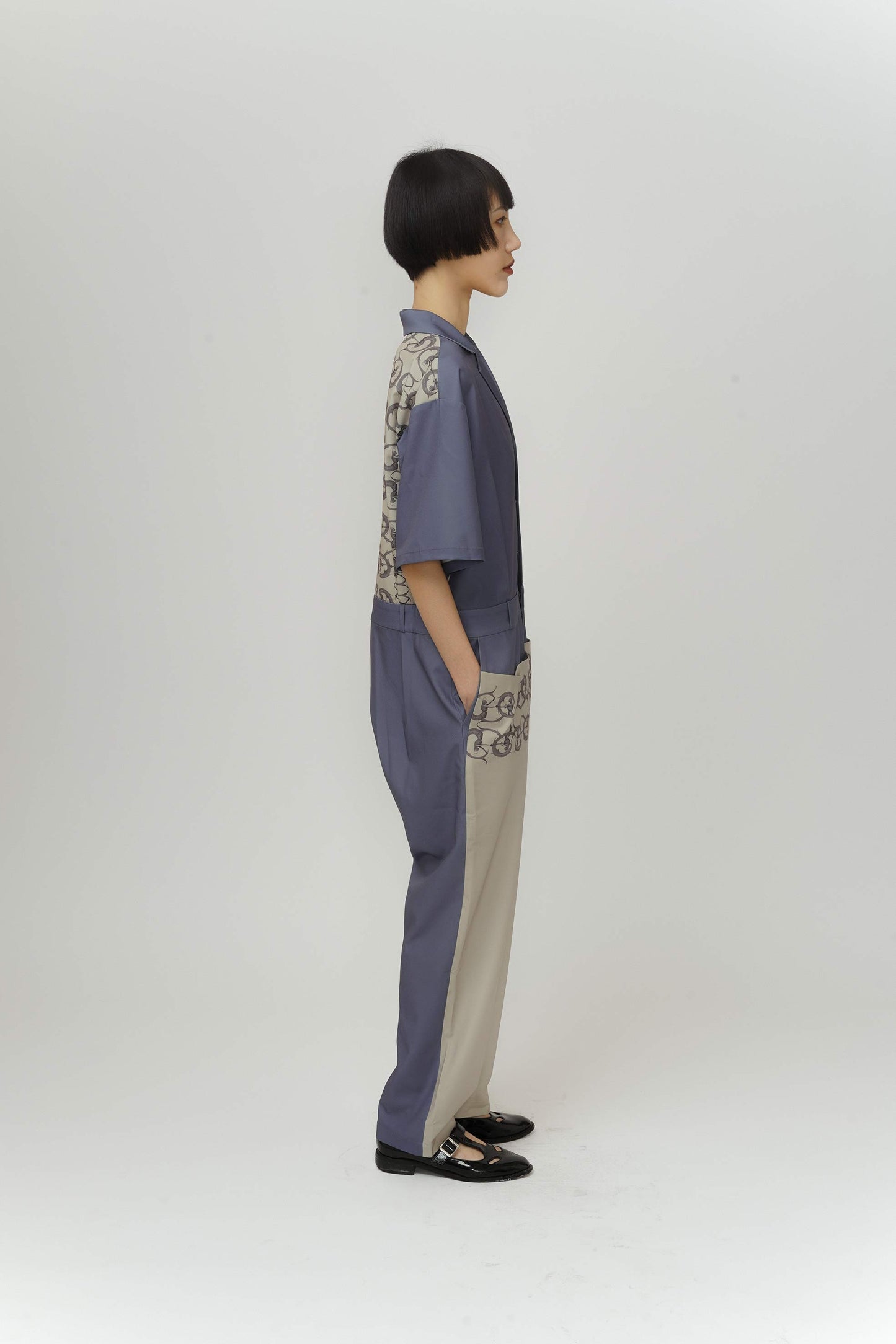 Unisex Mermaid print jumpsuit