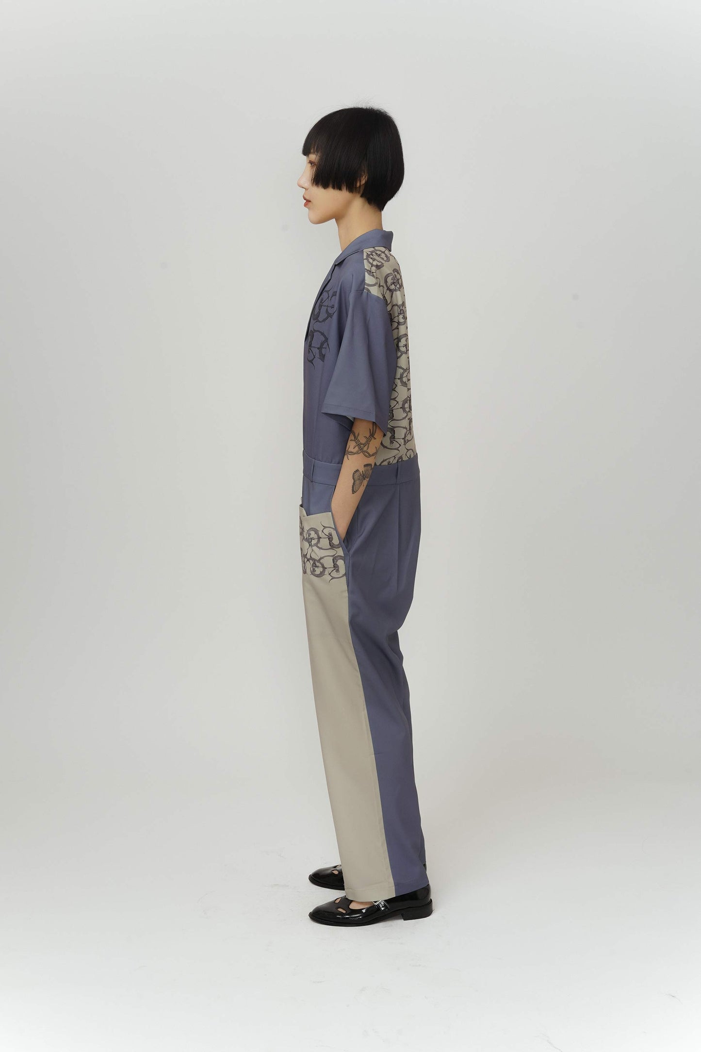 Unisex Mermaid print jumpsuit