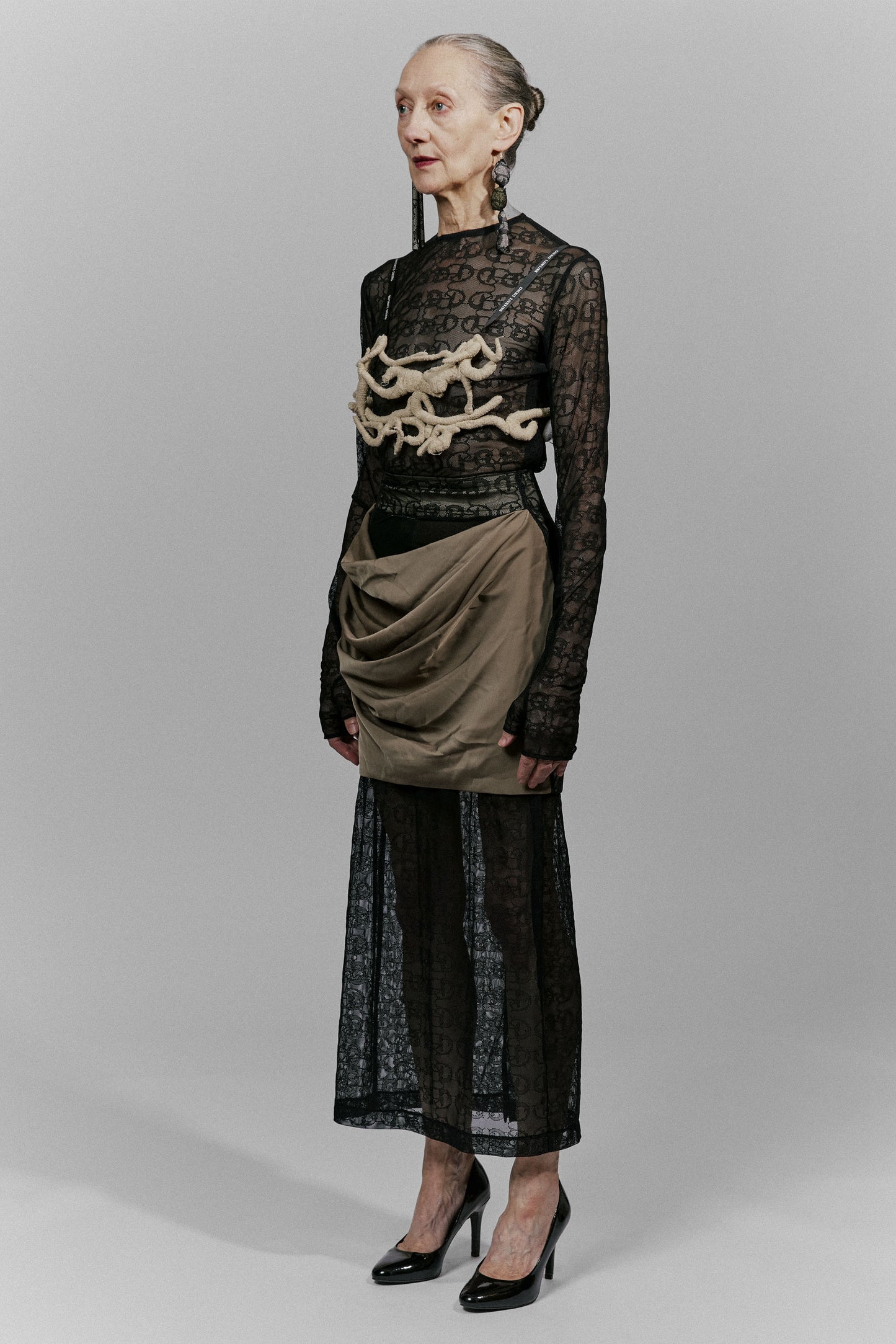 Mid-Waist Midi Skirt