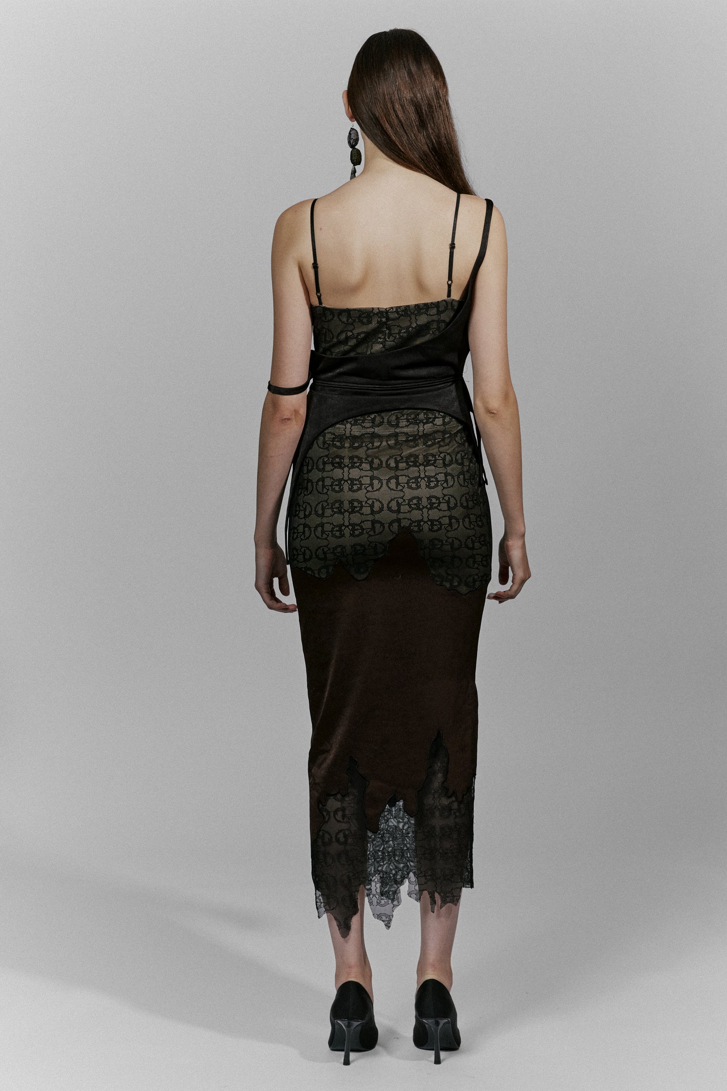 Half-sling Long Dress