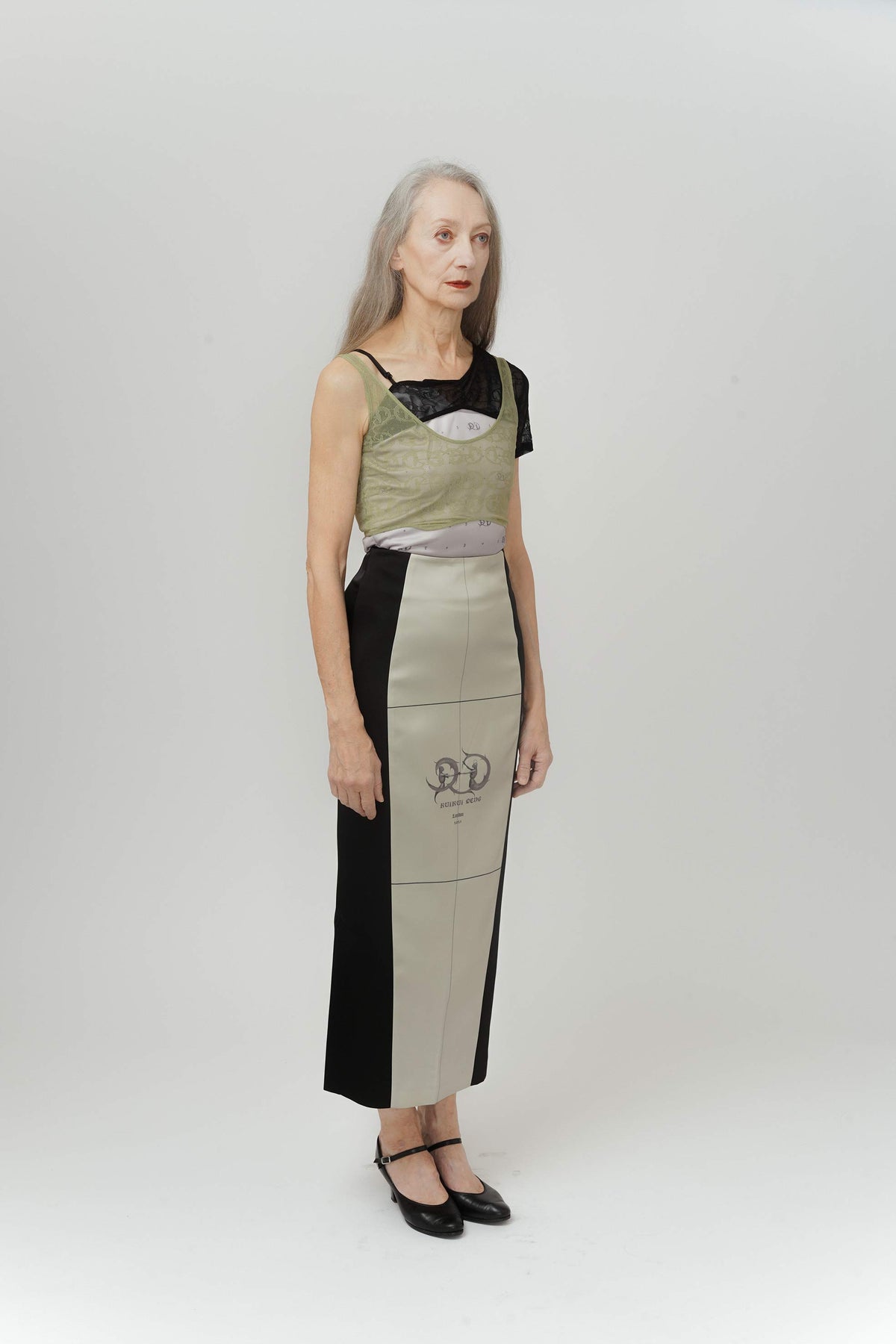 Signature Satin Midi Skirt