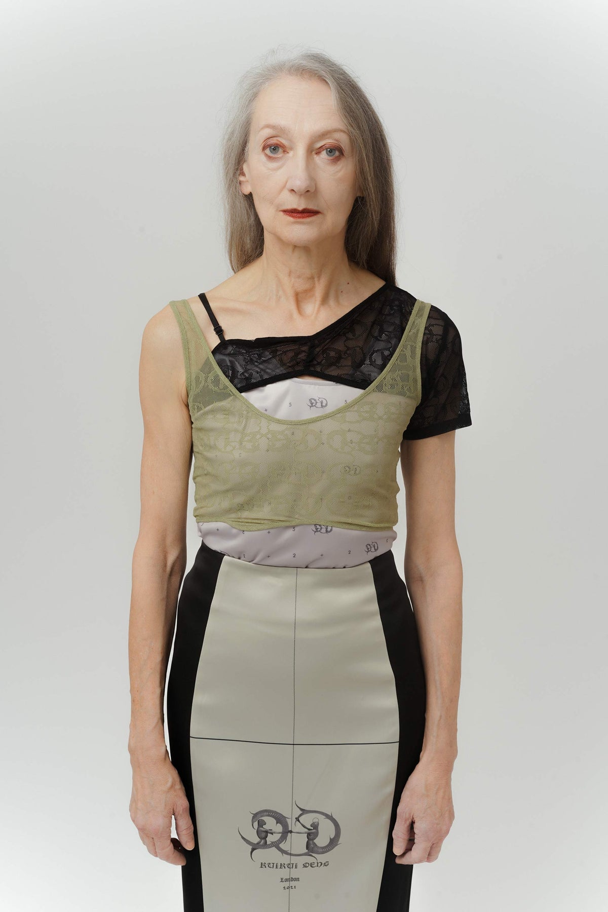 Signature Satin Midi Skirt