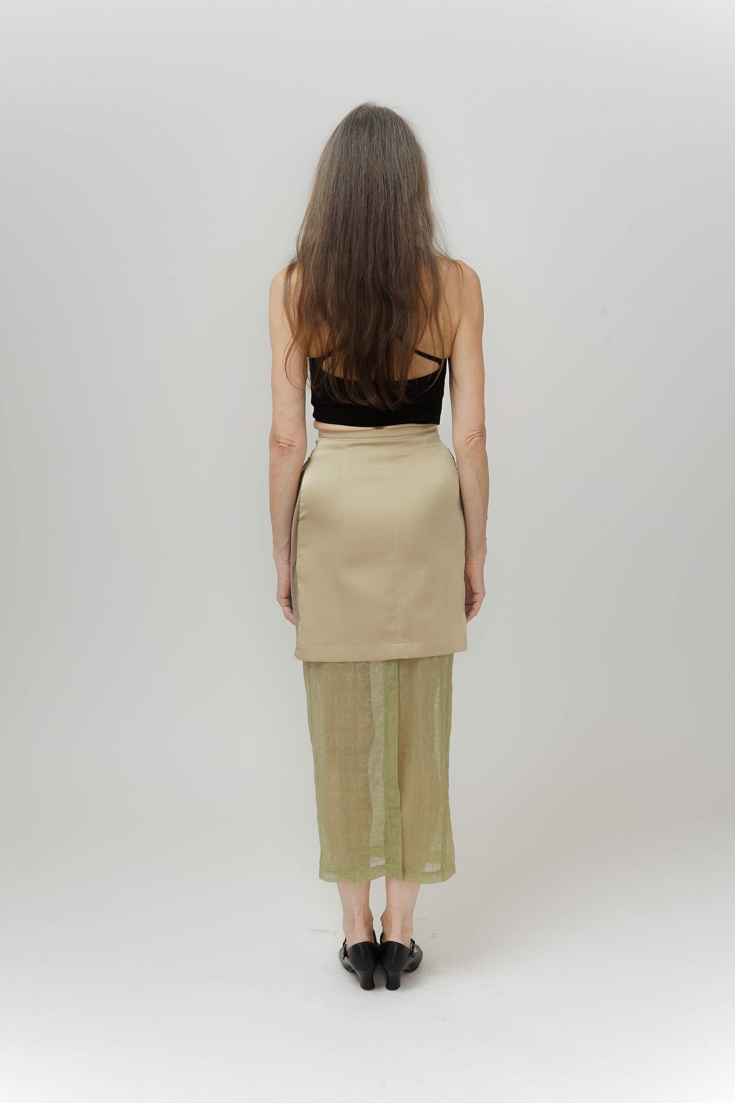 Mid-Waist Midi Skirt