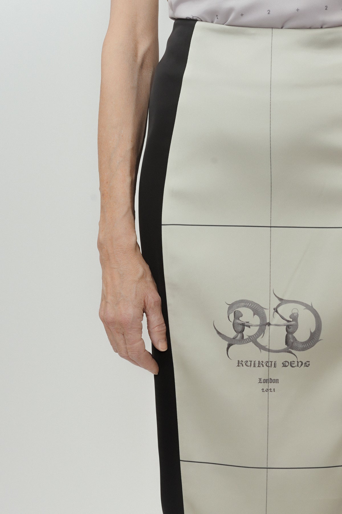 Signature Satin Midi Skirt