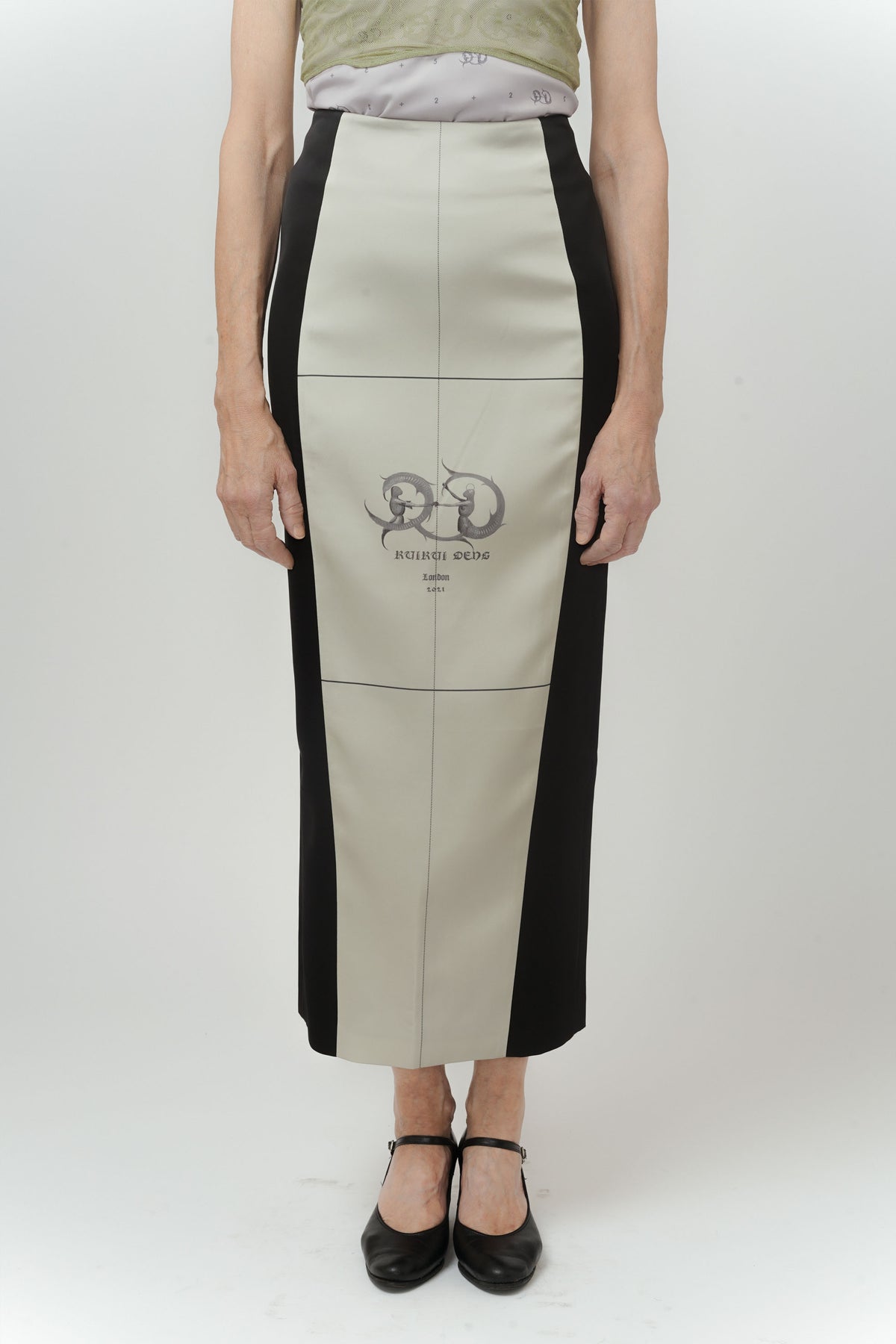Signature Satin Midi Skirt